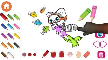 Coloring for kids with Rocky โปสเตอร์