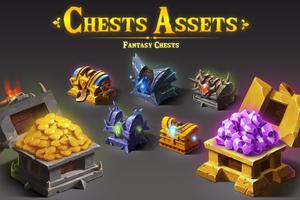 2D Fantasy Chests for Unity Asset Store پوسٹر