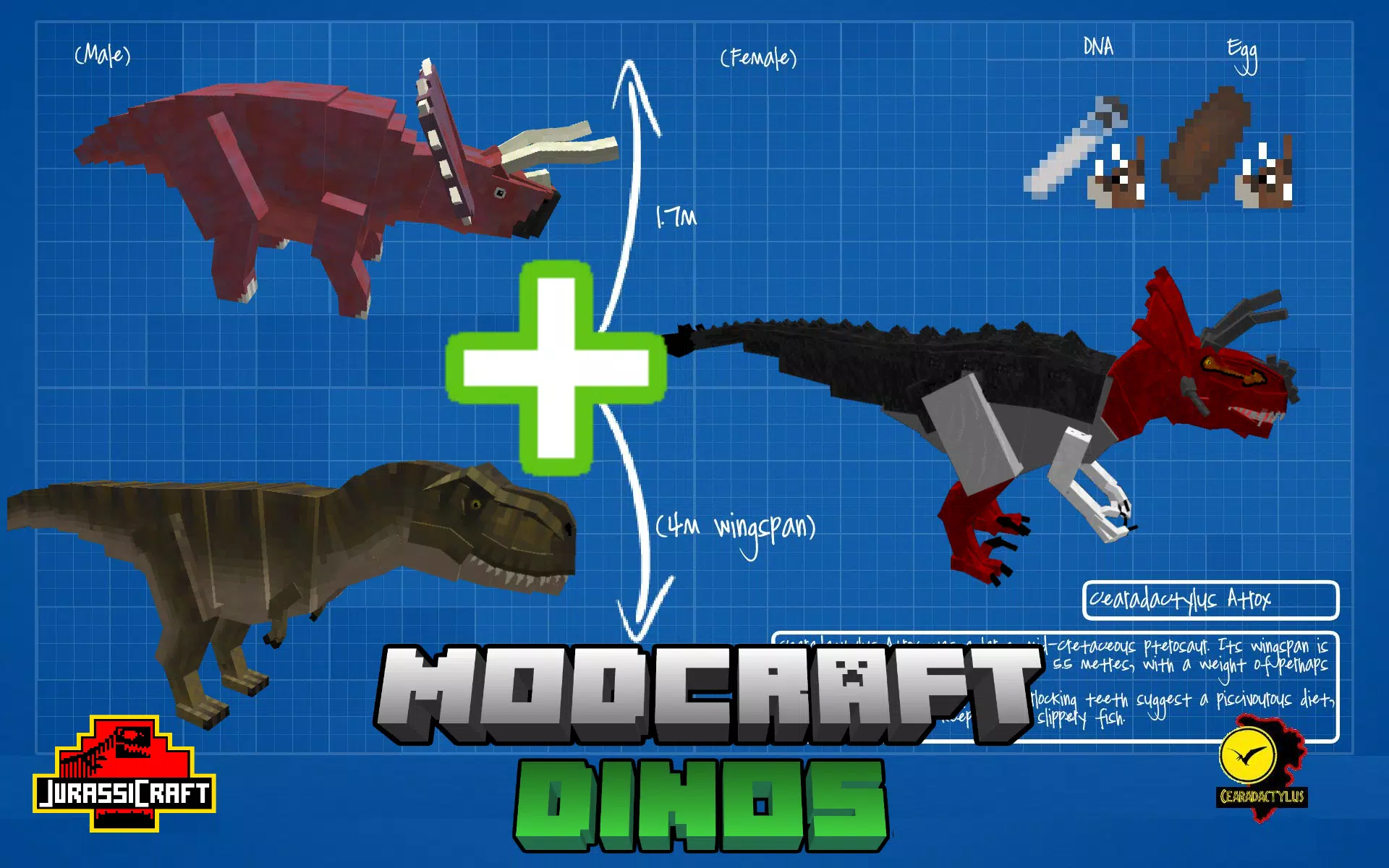 T-Rex dinosaur – mod for Minecraft APK voor Android Download