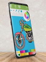 Motorcycle Coloring - Coloring app screenshot 1
