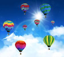 Blue Sky Balloon LWP постер