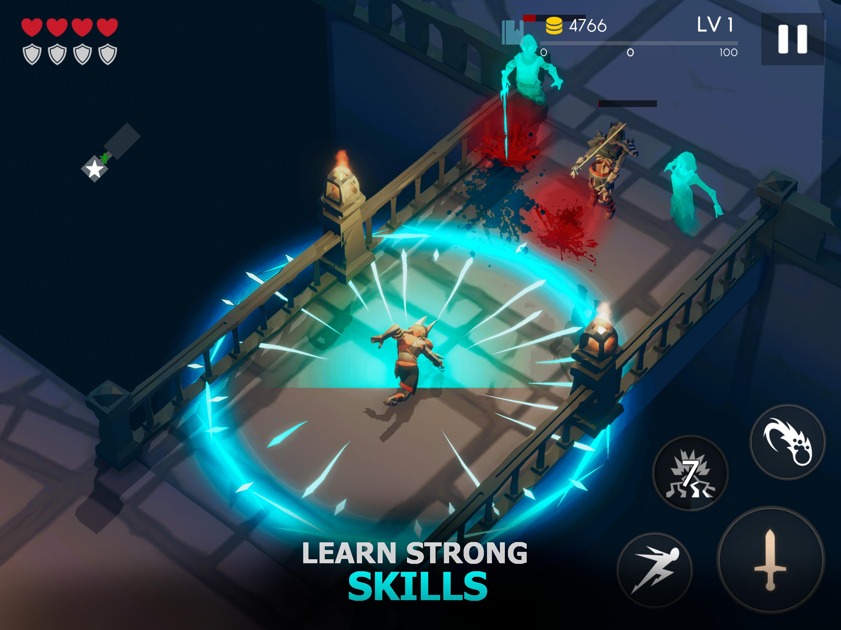Additionally, Real-Time Combat Action Role-Playing is a component of Restless Dungeon's gameplay