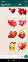 WASticker Amour et Coeurs Affiche