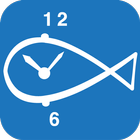Relógio do pescador ícone