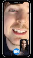 Mr.Beast live Chat & Fake Call تصوير الشاشة 1