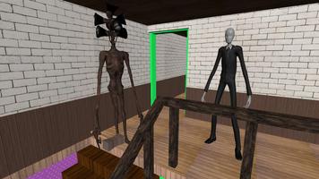 Siren head scary House Escape ảnh chụp màn hình 1