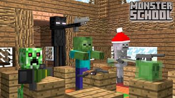 Monster School Mod for MCPE ảnh chụp màn hình 1