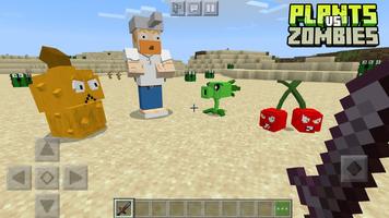 Plantes and Zombies Minecraft Affiche
