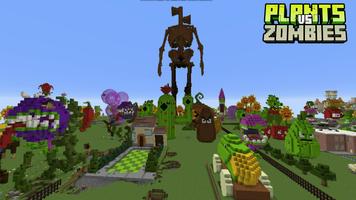 Plants and Zombies Minecraft syot layar 1