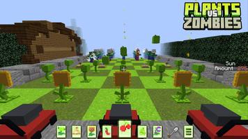 Plants and Zombies Minecraft captura de pantalla 2