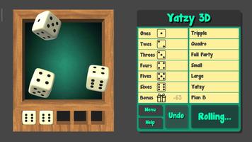 Yatzy - Gratis 3D dobbelspel screenshot 1