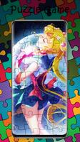 Sailor Moon game puzzle imagem de tela 1
