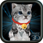 Fluffy Cat Pet 3D HD - free icono