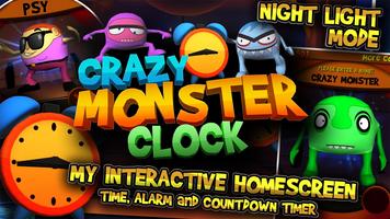 Crazy Monster Clock poster