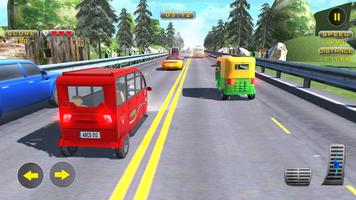 Tuk Tuk Rickshaw -Traffic Race Poster