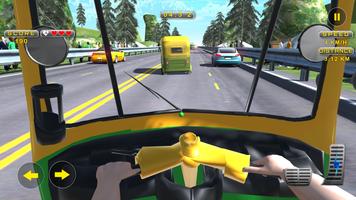 Tuk Tuk Rickshaw -Traffic Race captura de pantalla 1