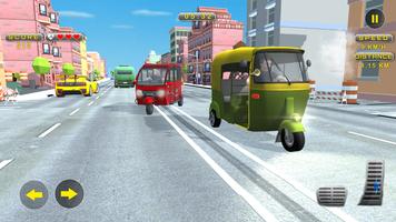Tuk Tuk Rickshaw -Traffic Race captura de pantalla 3
