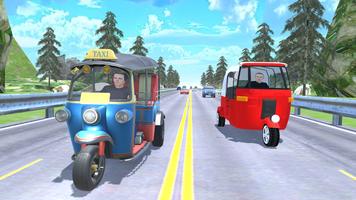 Tuk Tuk Rickshaw -Traffic Race Plakat