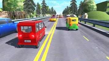 Tuk Tuk Rickshaw -Traffic Race скриншот 1