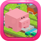 Blocky Pig Runner icon