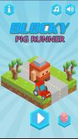 Blocky Pig Runner Ekran Görüntüsü 1