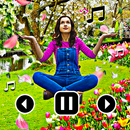 Flower photo video maker music APK