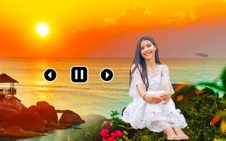 Sunset photo video maker music syot layar 1