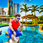 Swimming pool photo editor أيقونة