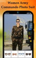 Women army commando photo suit capture d'écran 2