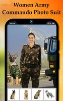 Women army commando photo suit capture d'écran 3