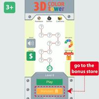 3D Color Tower Plakat