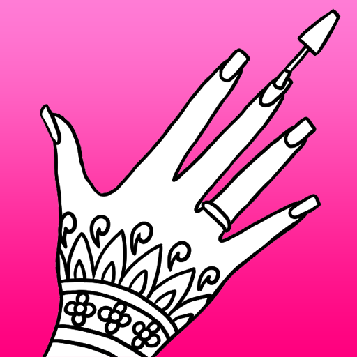 Nails Coloring Book For Girls