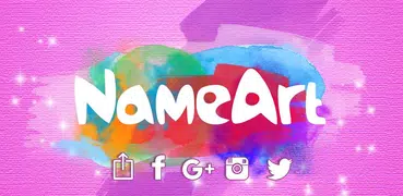 Name Art Maker 2021 🖍 Text auf Bild Schreiben
