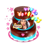 Имя на День Рождения Торт 🎂 Рамки с Днем Рождения иконка