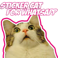 Baixar WAStickersApps Funny Cat for WhatsApp APK