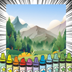 Nature Scenery Coloring Book
