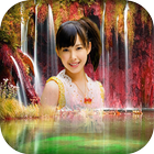 Waterfall photo Frames With Free Image Editor icon