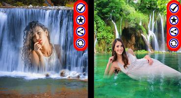 Waterfall photo Frames With Free Image Editor captura de pantalla 1