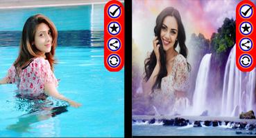 Waterfall photo Frames With Free Image Editor स्क्रीनशॉट 2