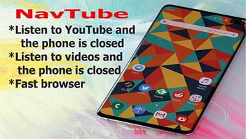 NavTube: Listen to video and the phone is closed Affiche