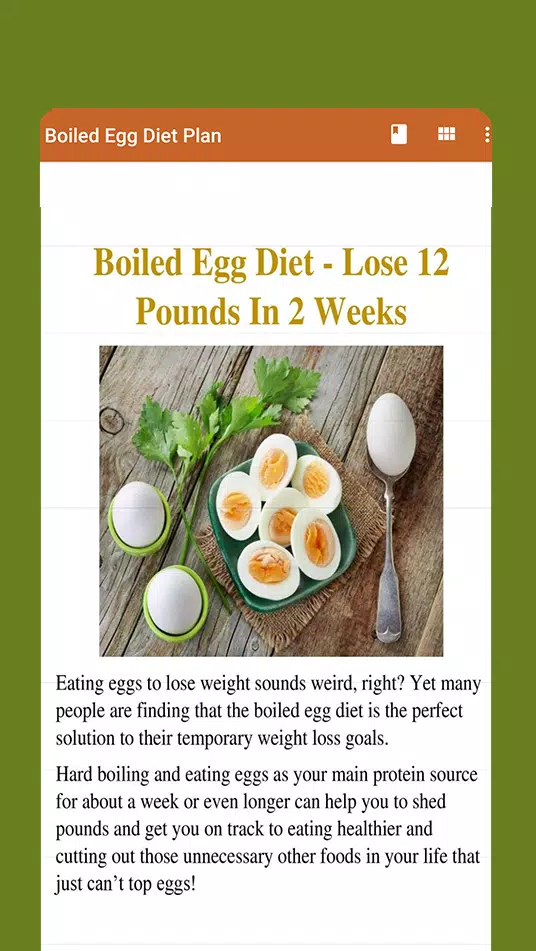 Boiled Egg Diet Plan for Android - APK Download