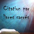 Citation par livres sacrés
