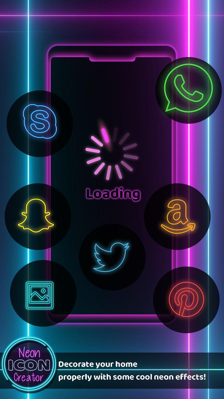 Neon App Icon Creator For Android Apk Download - logo neon purple roblox icon