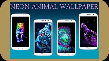 Neon Animal Wallpaper Affiche