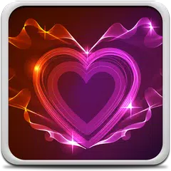 Neon-Herzen Hintergrundbilder APK Herunterladen