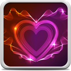 Neon Corazones Fondos Animados icono