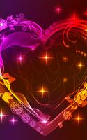 Neon Corazones Fondos Animados Poster