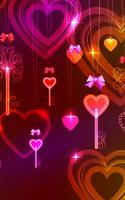 Neon Corazones Fondos Animados captura de pantalla 2