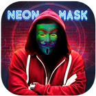 Neon Masker Foto Redacteur - Gezichtsmasker Camera-icoon