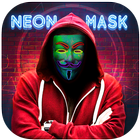 Icona Editore Di Foto Maschera Al Neon - Maschera Viso